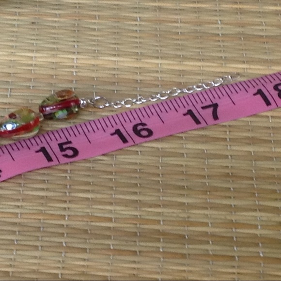 Murano Glass Italian Made Vintage Statement Runway Necklace 925 Signed - Picture 5 of 8